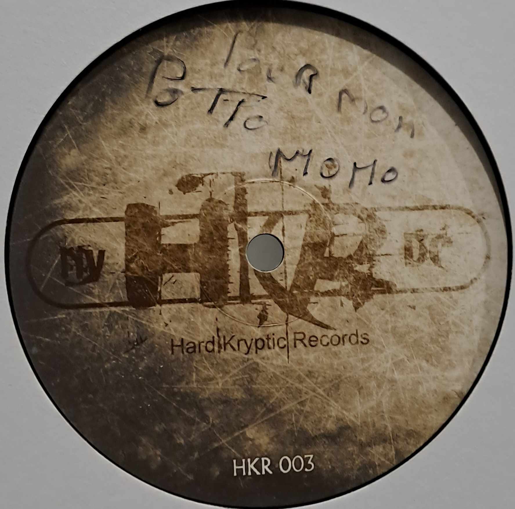 Hard Kryptic Records 003 - vinyle gabber